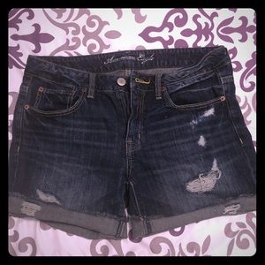 American Eagle Destroyed Denim Jean Shorts